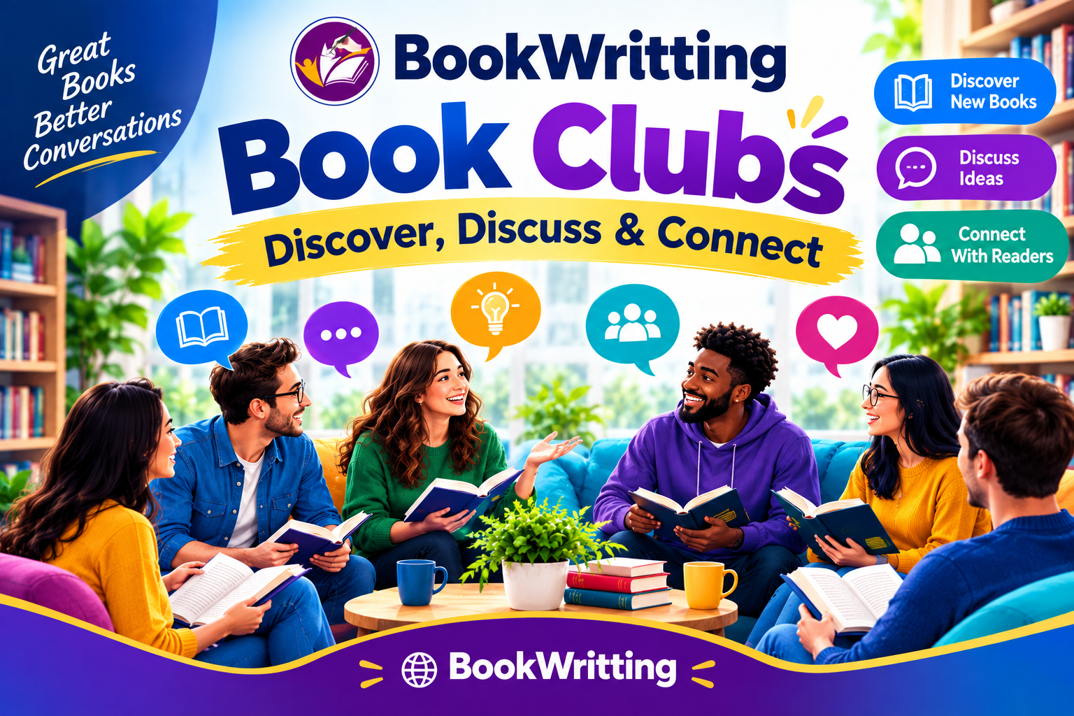 BookWritting Book Clubs | Discover, Discuss & Connect