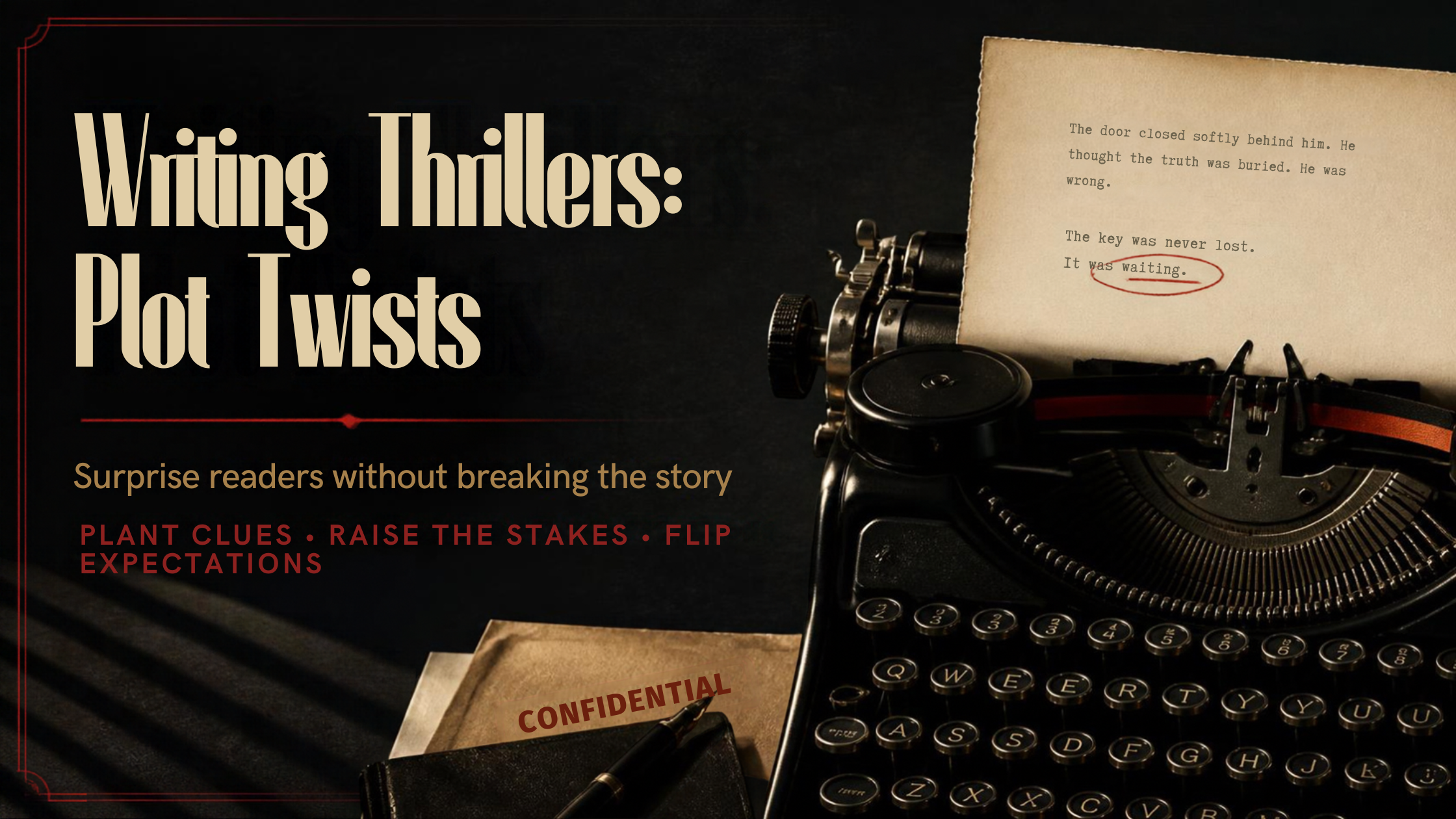 Writing Thrillers | How to Create Unforgettable Plot Twists