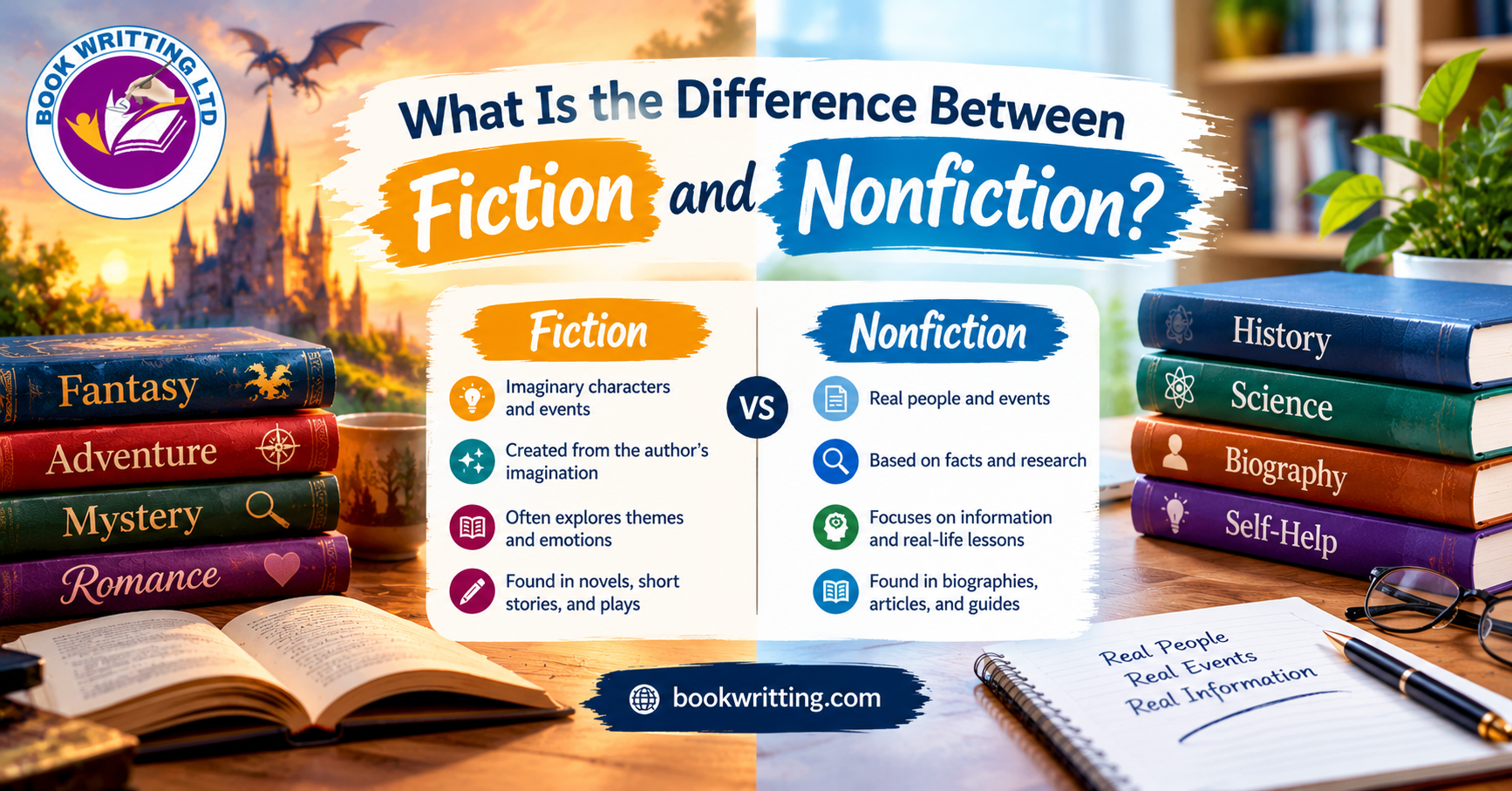 What Is the Difference Between Fiction and Nonfiction?