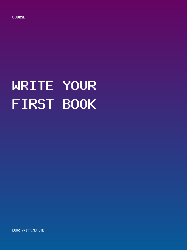 Write Your First Book