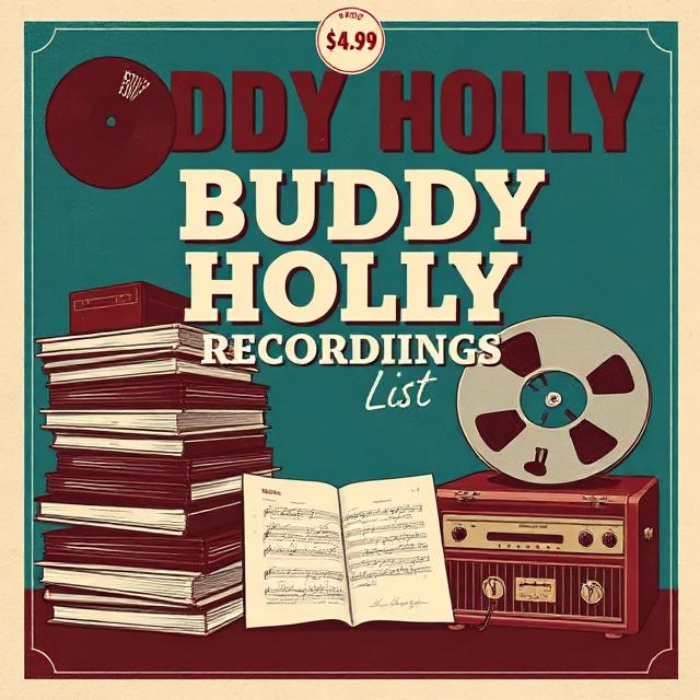 Buddy Holly Recordings List