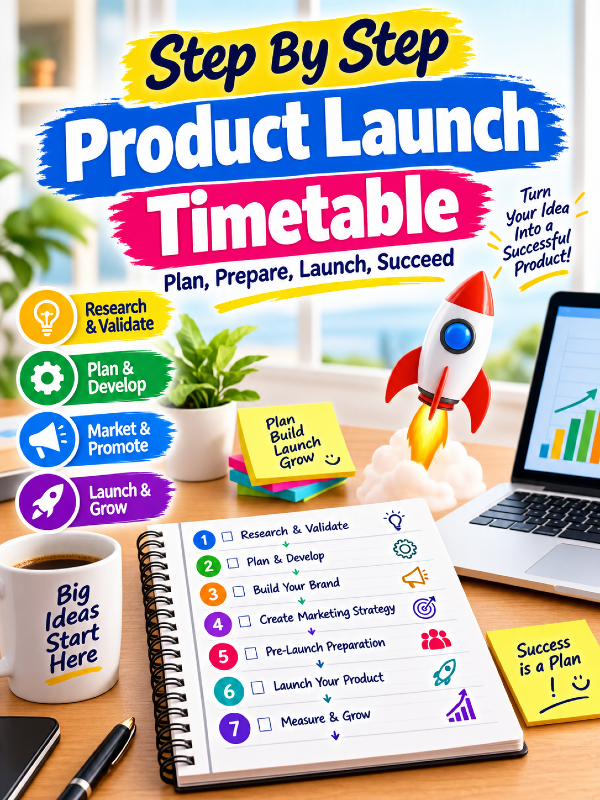 Step By Step Product Launch Timetable