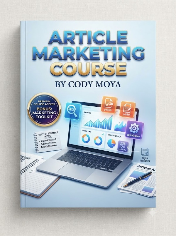 Article Marketing Course By Cody Moya