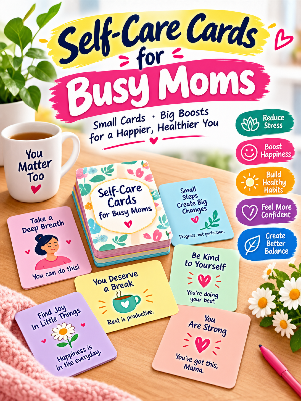 Self-Care Cards for Busy Moms