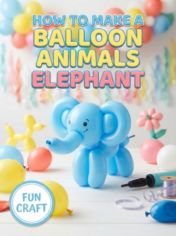 How To Make A Balloon Animals Elephant