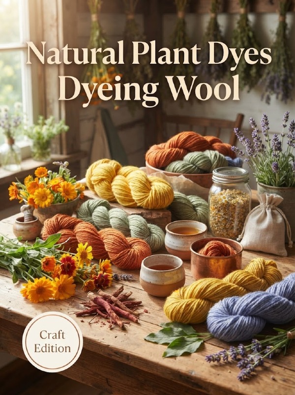 Natural Plant Dyes Dyeing Wool