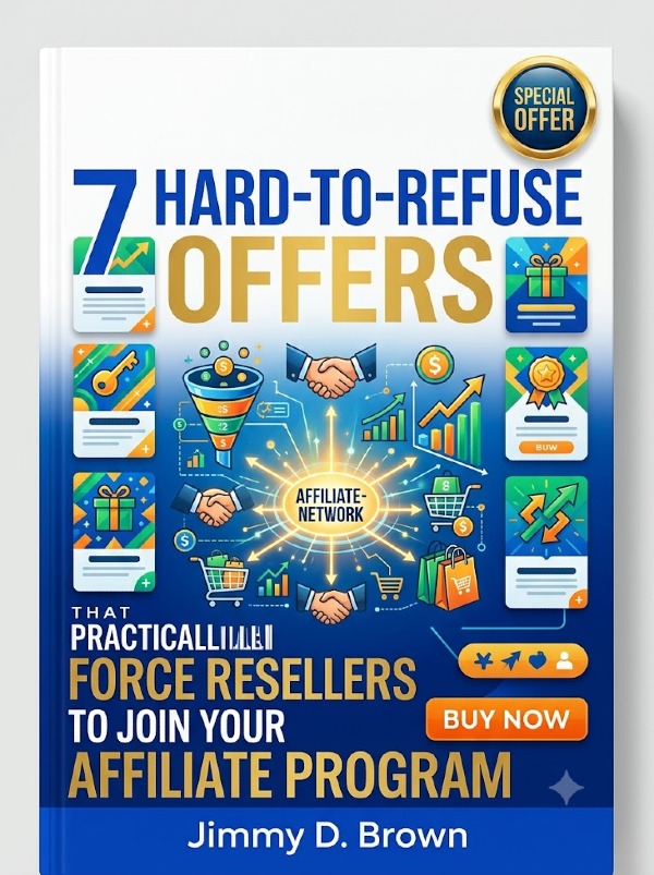 7 Hard-To-Refuse Offers That Practically Force Resellers To Join Your Affiliate Program : by Jimmy D. Brown