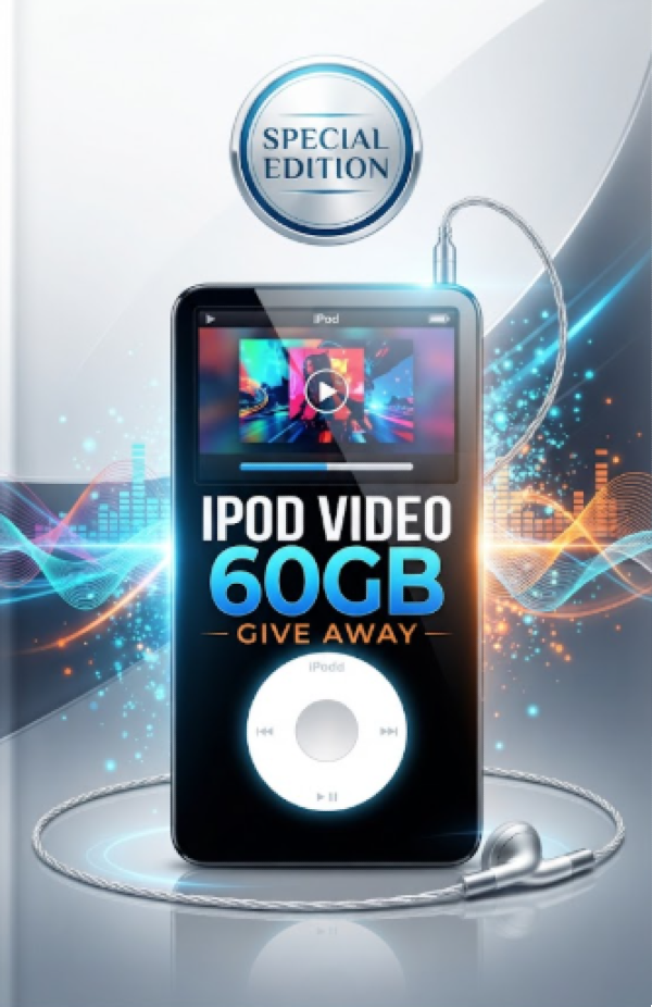 IPOD VIDEO 60GB GIVE AWAY