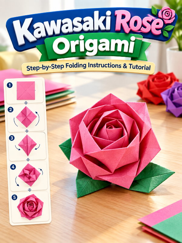  Kawasaki Rose Origami | Step-by-Step Folding Instructions & Tutorial
