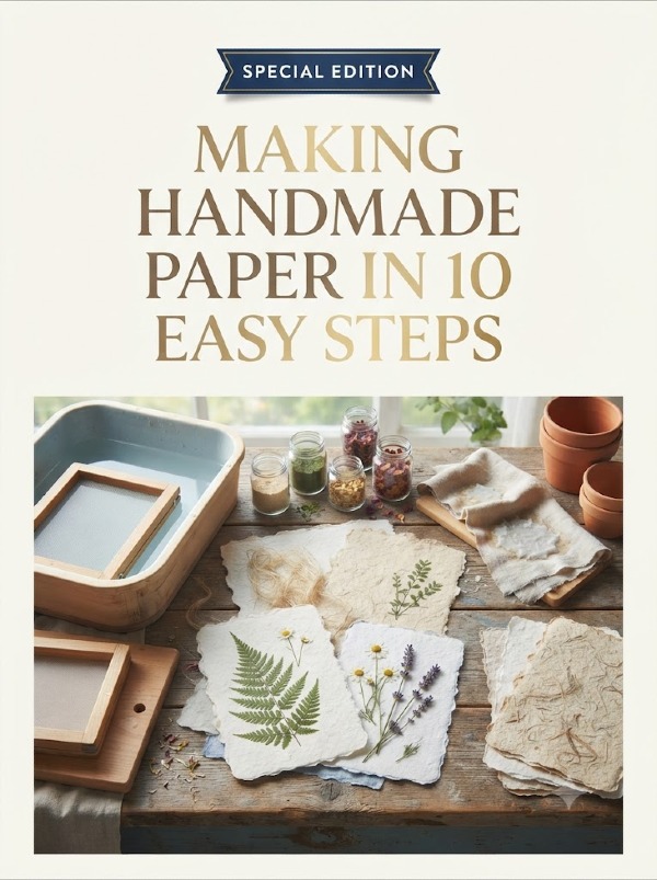 Making Handmade Paper in 10 easy steps