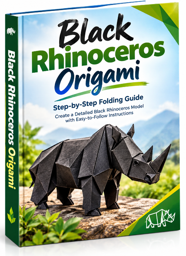 Black Rhinoceros Origami | Step-by-Step Folding Guide