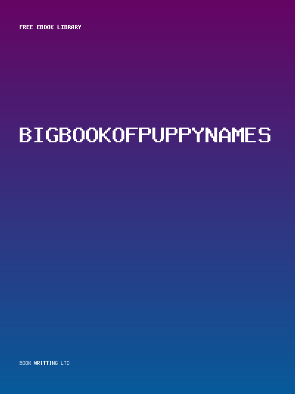 Bigbookofpuppynames