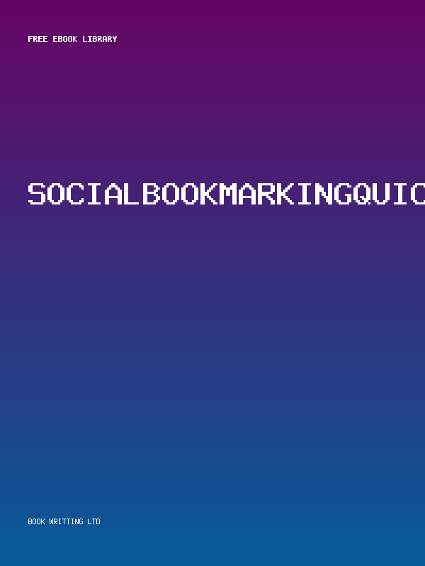 Socialbookmarkingquickstartguide
