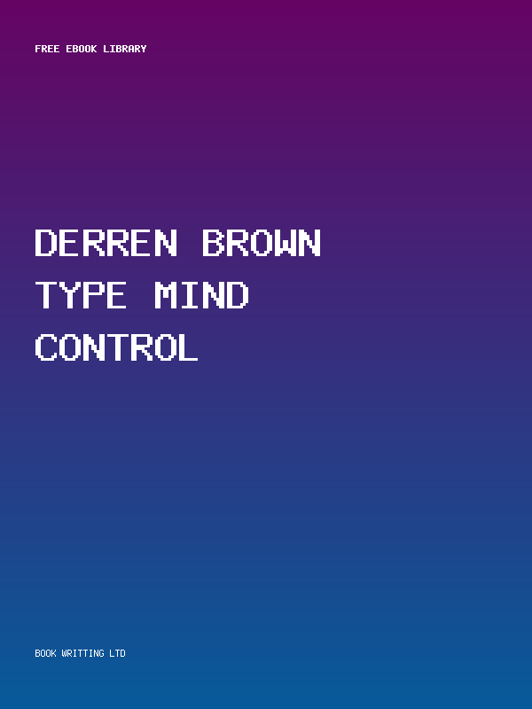 Derren Brown Type Mind Control