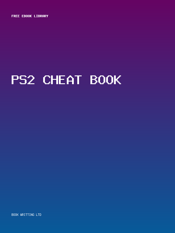 Ps2 Cheat Book