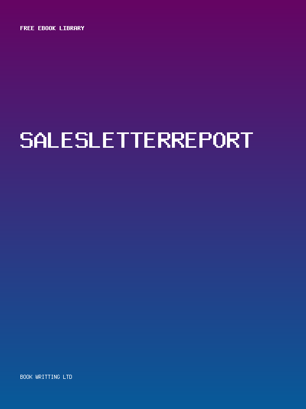 Salesletterreport