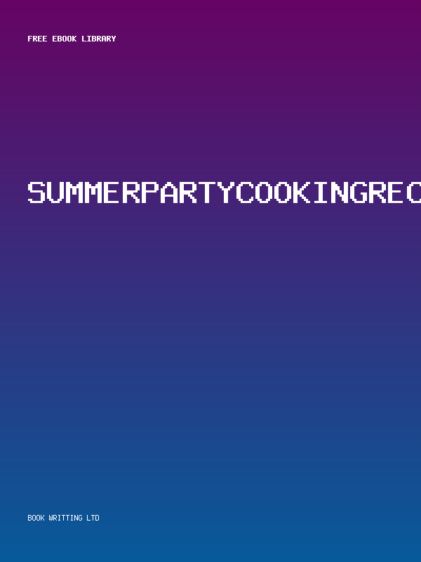 Summerpartycookingrecipes