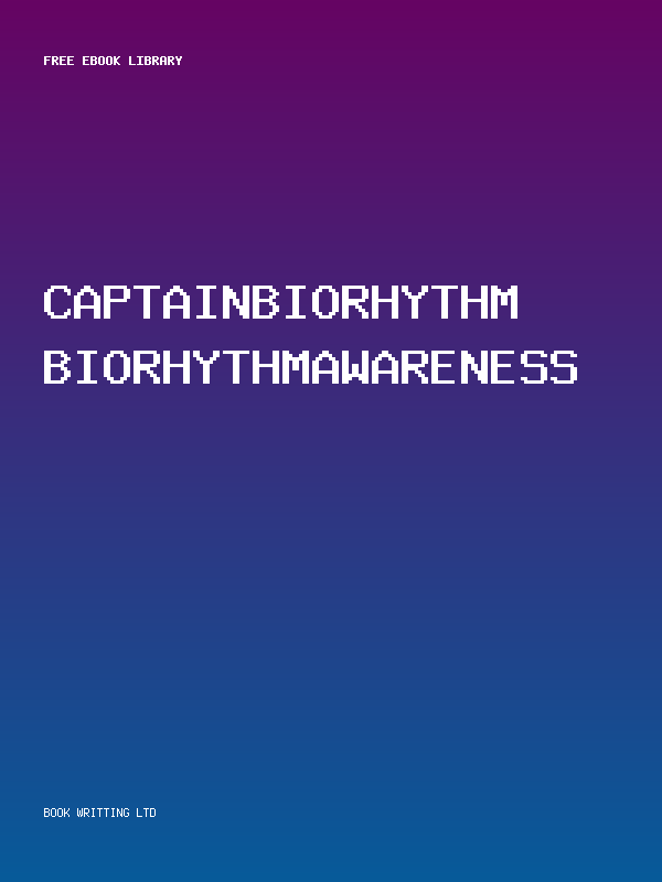 Captainbiorhythm Biorhythmawareness