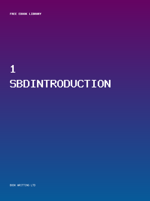 1 Sbdintroduction