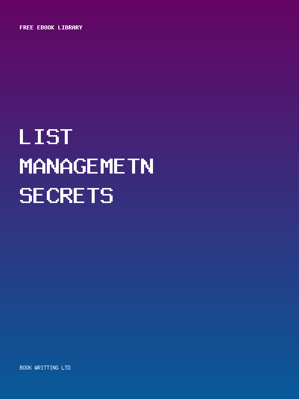 List Managemetn Secrets