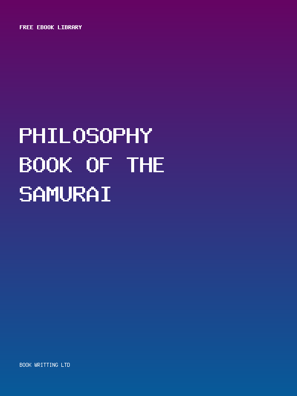 Philosophy Book Of The Samurai