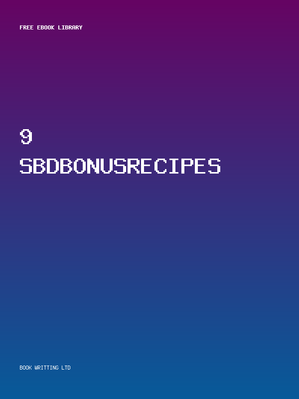 9 Sbdbonusrecipes